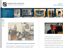 Tablet Screenshot of ergonomic-products.com